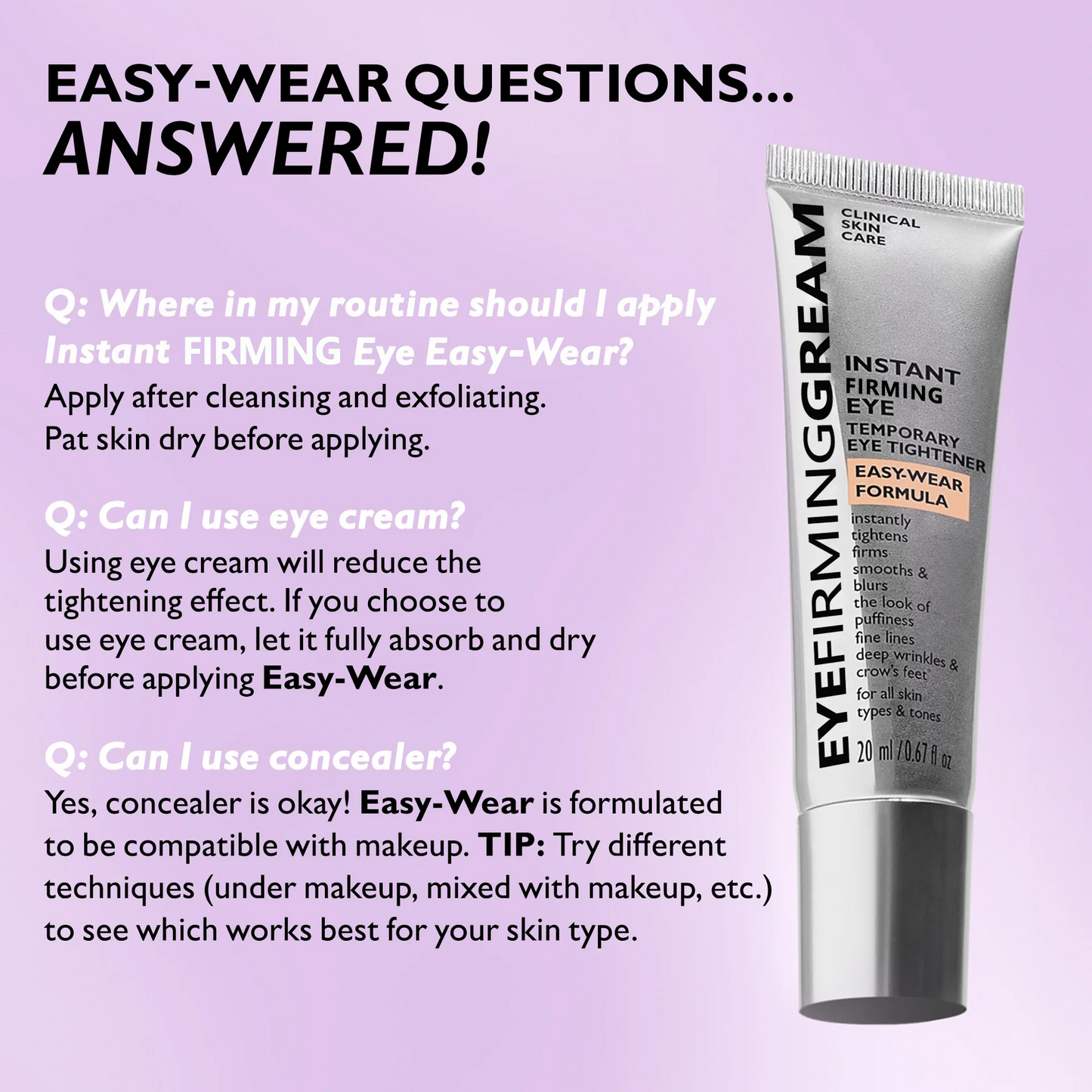 Final 3 Hours: 70%OFFđ„ Instant Eye Firming Gream Easy-Wear Formula With Brush Free!