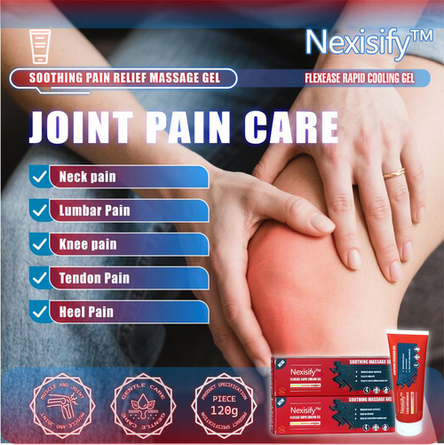 Nexisify™ Joint Relief Massage Cream, Rapid Muscle Cream, Suitable for Knee, Lumbar, Neck, Hand and Foot Repair