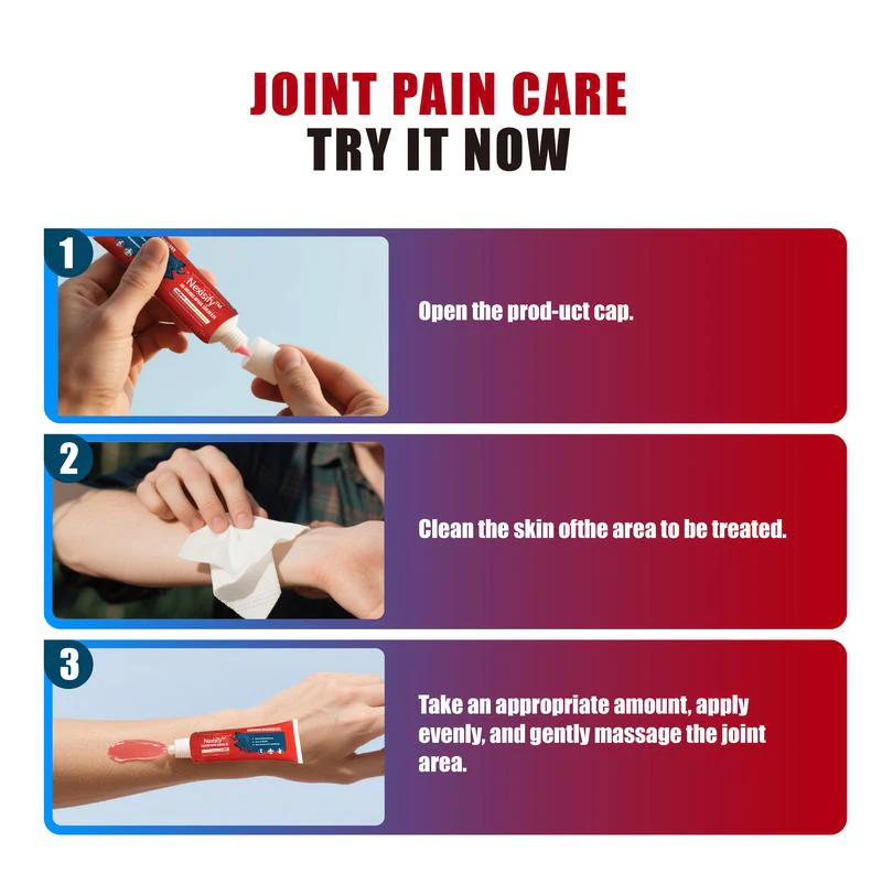 Nexisify™ Joint Relief Massage Cream, Rapid Muscle Cream, Suitable for Knee, Lumbar, Neck, Hand and Foot Repair