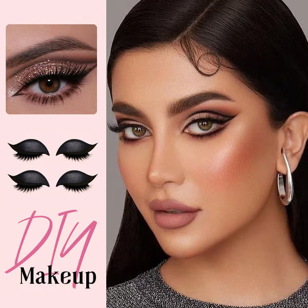 🔥Lazy Eye Shadow Eyelash Patch (Waterproof & Reusable, No Residue)