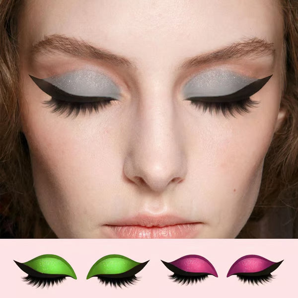 🔥Lazy Eye Shadow Eyelash Patch (Waterproof & Reusable, No Residue)
