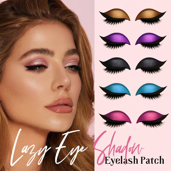 🔥Lazy Eye Shadow Eyelash Patch (Waterproof & Reusable, No Residue)