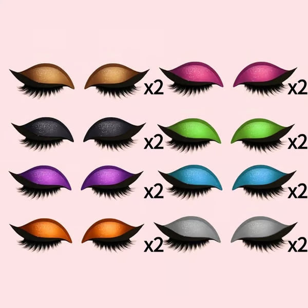 🔥Lazy Eye Shadow Eyelash Patch (Waterproof & Reusable, No Residue)