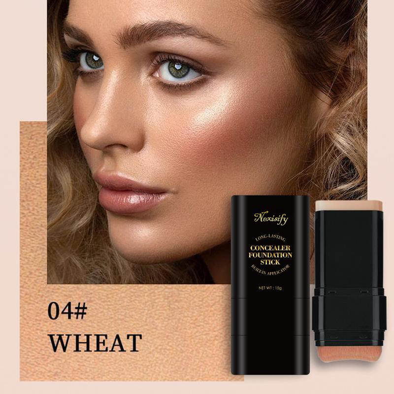 Final 3 Hours: 70%OFF🔥 Foundation Concealer Stick Dual-ended brush head for flawless skin
