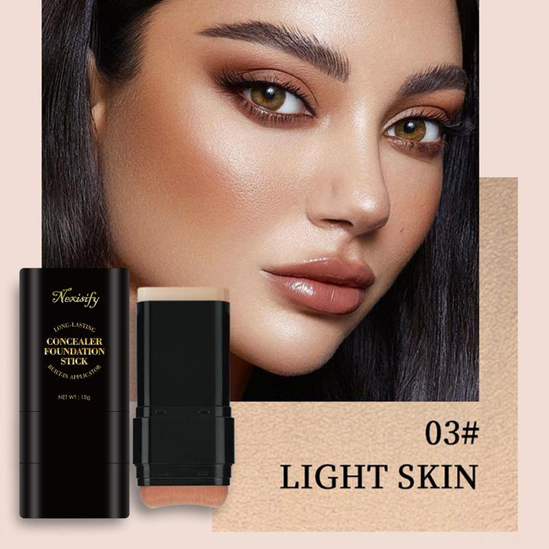 Final 3 Hours: 70%OFF🔥 Foundation Concealer Stick Dual-ended brush head for flawless skin