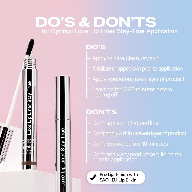 Luxe Lip Liner Stay-True - Peel-Off Lip Liner Stain - All Day & Night Lipliner